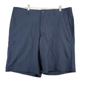 PGA Tour Mens Active Waistband Stretch Chino Shorts Blue Size 38 W/Tags